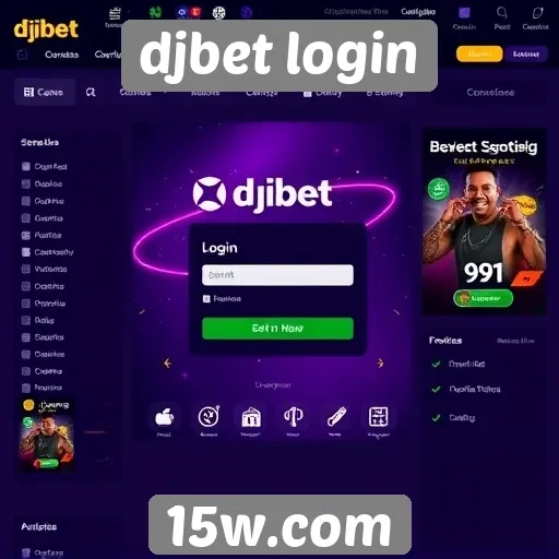 Análise da interface do site djbet login